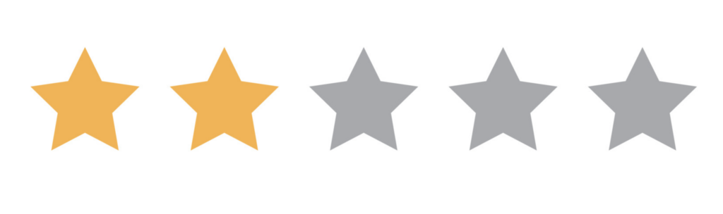 two star rating